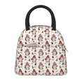 thumbnail image 1 of Balery Merry Christmas Santa Bolsa de Almuerzo para Mujeres, Caja de Almuerzo, Bolsa de Almuerzo Pequeña Impermeable, Tote de Almuerzo Reutilizable con Gran Capacidad, 1 of 6