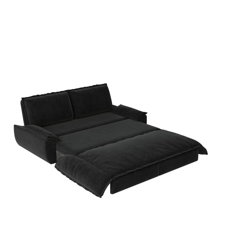3-in-1 Convertible Sleeper Sofa Bed, 73.2" Queen Pull Out Sofa Bed, Velvet Loveseat Bed Couch Bed for Living Room Apartment Small Places