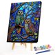 thumbnail image 5 of Kit de pintura por números sobre lienzo, arte al óleo artesanal, imagen de búho, decoración de pared del hogar, 50x60cm, 5 of 9