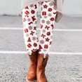 thumbnail image 2 of CEHVOM Pantalon Long à Taille Haute Imprimé de Noël Décontracté pour Femmes, 2 of 6