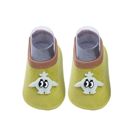 

Wazshop Baby Sock Shoes Non-Slip Floor Slippers First Walker Socks Comfort Soft Sole Slipper Toddler Prewalker Breathable Green 10C