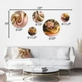 thumbnail image 4 of Designart "Smooth Liquid Gold In Soft Shades Of Gold And Taupe III" Abstract Liquid Ink Metal Wall Art Set of 5 Piece, 4 of 5