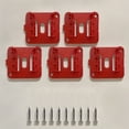 thumbnail image 3 of 5pcs Battery Holder for Milwaukee M18 18V Lithium Battery Wall Mount Battery Storage Holder for Work Van Shelf Toolbox, 3 of 4
