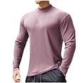 thumbnail image 1 of pstuiky camisetas de manga larga para hombre, Suéter informal de moda para hombre, color liso, deportivo, manga larga, cuello redondo. top de hombre l, 1 of 4