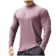 thumbnail image 1 of pstuiky camisetas de manga larga para hombre, Suéter informal de moda para hombre, color liso, deportivo, manga larga, cuello redondo. camisetas de hombre m, 1 of 4