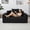 Black, variant on Boneless Loveseat Couch - 67" Circular Convertible Sofa Bed No Assembly, Corduroy Folding Floor Futon with Pillows for Small Spaces