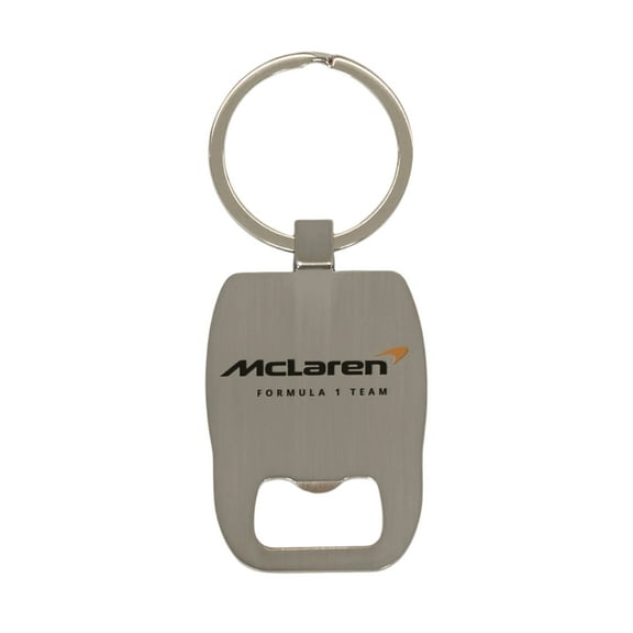 McLaren F1 Team Bottle Opener Keyring - Gunmetal Silver