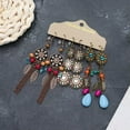 thumbnail image 5 of K-KED Bohemian Style EarringsTurquoise Long Multifunctional Earrings Suitable ForWomen-O, 5 of 9
