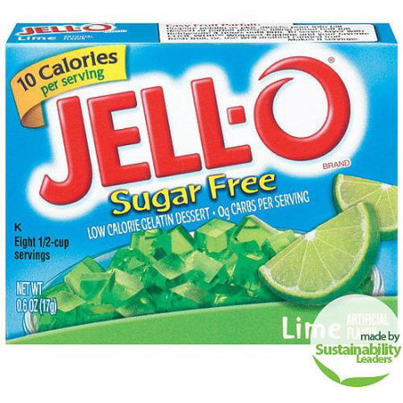 Jell-O: Sugar Free Lime Low Calorie Gelatin - Walmart.com - Walmart.com