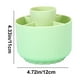 thumbnail image 2 of Organizador de portalápices giratorio de 360° | Caja de almacenamiento de escritorio de plástico para Office Home | Multicompartimento de gran capacidad | Verde Azul Rosa | 4,72 x 4,33 x 4,33, 2 of 5