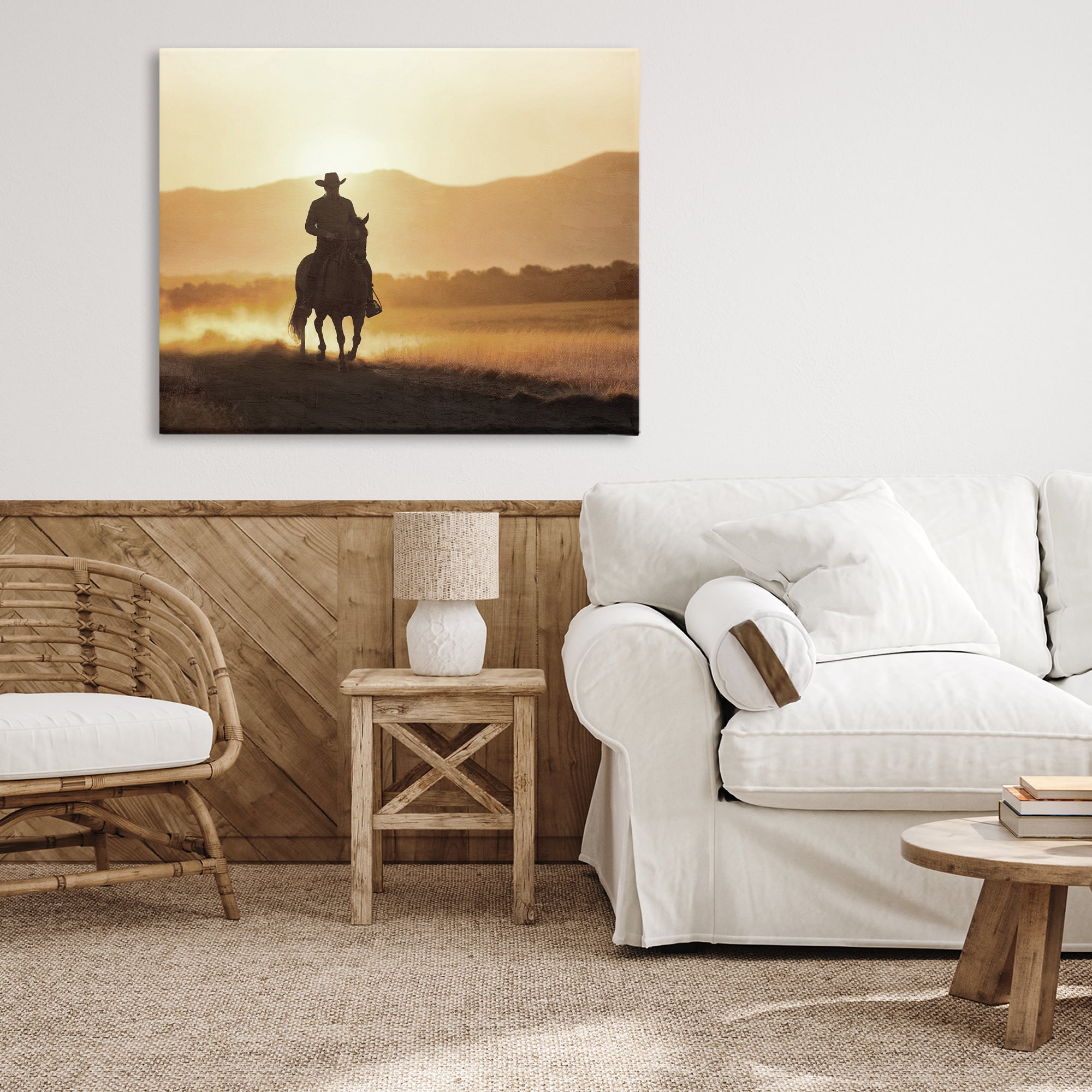 Stupell Industries Cowboy's Ride Home Canvas Wall Art, design by Kim Allen