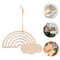 thumbnail image 4 of Minkissy 1 Set Wooden Chips Painting Slice for DIY Projects Decoration, 4 of 8