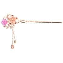 unbranded Bun Hairpin Decorative Hair Stick Chinese Flower Hair Pin Tassel Pendant Headdress