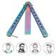 thumbnail image 3 of Butterfly Kamm-faltbarer Taschenkamm Edelstahl Springmesser Frhlings Taschen L Haar Kamm Faltbare Hairstyling Brste Falten Praxis Training Schmetterli, 3 of 5