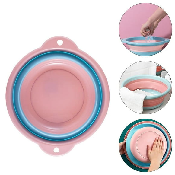Foldable Footbath Basin Foot Soak Tub - Pedicure Foot Soak Massager Creative Foot Bath Tub Pink Cute Footbath Tub