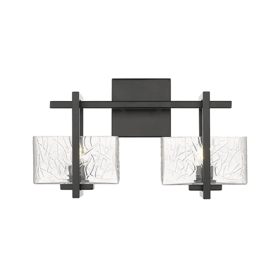 Innovations Lighting - Striate - 2 Light Bath Vanity In Art Deco Style-9 Inches