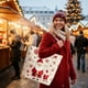 thumbnail image 5 of Bolsa de Lona con Manzanas para Nochebuena con Regalos de Papá Noel, 5 of 6