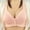 Hot Pink, variant on TAIAOJING Women's Plus Size Full Coverage Front Closure Bra Fashion Lace Front Buckle Underwear Without Rims Vest Lace E Bra Brassiere