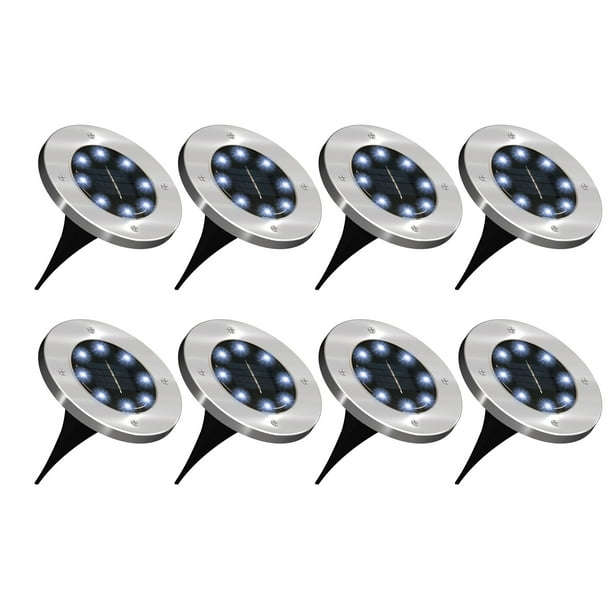 Sunco Lighting 8 Pack Solar Path Lights Dusk To Dawn 7000k Diamond White Cross Spike Stake For Easy In Ground Install Powered Led Landscape Rohs Ce Com Sunco Lighting 8 Pack Solar Path Lights, Sunco Solar Led Path Lights Round