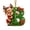 B, variant on romoty Initial Christmas Tree Letter Ornaments, Green Frosted Gingerbread Reindeer Pendants, 2D Flat Acrylic Monogram Xmas Decor