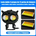 thumbnail image 3 of Un Par Luces Led Para Faros Motos Luz Auxiliares Lupa Autos, 3 of 8