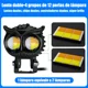 thumbnail image 3 of Un Par Luces Led Para Faros Motos Luz Auxiliares Lupa Autos, 3 of 8