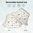 thumbnail image 4 of Kdxio Reflective Bucket Hat - Happy Easter Rabbit Print Bucket Hat for Men,Women, 4 of 9