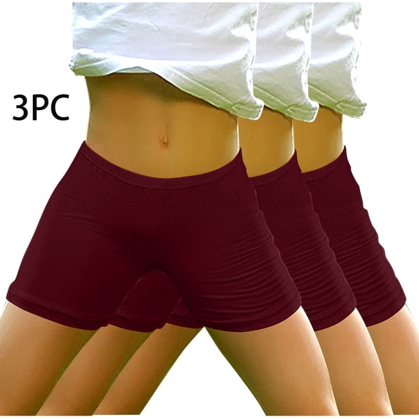 Odeerbi 3-14 Años Niñas 3 Pcs Algodón Pantalones Cortos Verano Seguridad Bajo Vestido Slip Pantalones Cortos Encaje Yoga Danza Pantalones Cortos Cintura Elástica