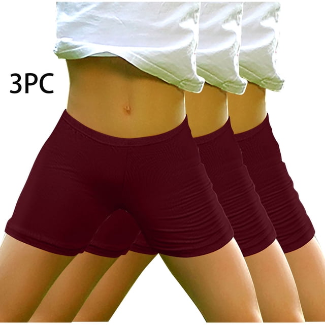 Discount Bonanza,Girls Short Pants, Elastic Waist, Solid Color, Casual Style, Spring/Summer, Kids Wear, Comfortable Fit, Breathable Material Great for Active Days|Cotton,Wine,Sopatenor
