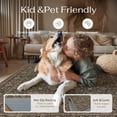 thumbnail image 4 of PureCozy 8'x10' Area Rugs for Living Room Bedroom Dining Room Farmhouse Office Oriental Rugs Non Slip Vintage Traditional Large Brown Rugs Carpets, Red Brown, 4 of 7