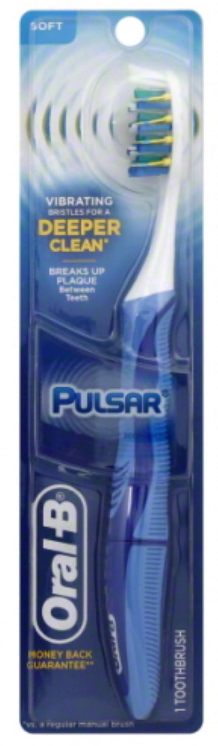 2 Pack - Oral-B Pulsar Toothbrush Soft 1 Each - Walmart.com - Walmart.com