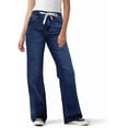 thumbnail image 3 of Aricy Wide Leg Jeans Woman Drawstring High Waisted Stretchy Y2k Baggy Jeans Casual Loose Denim Trousers Pants with Pockets, 3 of 4