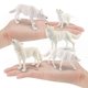 thumbnail image 4 of 5PC Simulation White Wolf Model Roaring Wolf Walking Wolf Cub Desktop Sand Table Decoration Ornaments, 4 of 9