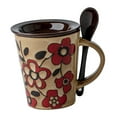 thumbnail image 2 of Lipstore Ceramic Coffee Cup Chinese Handmade 350 ml for Latte Coffee Cappuccino, 2 of 8