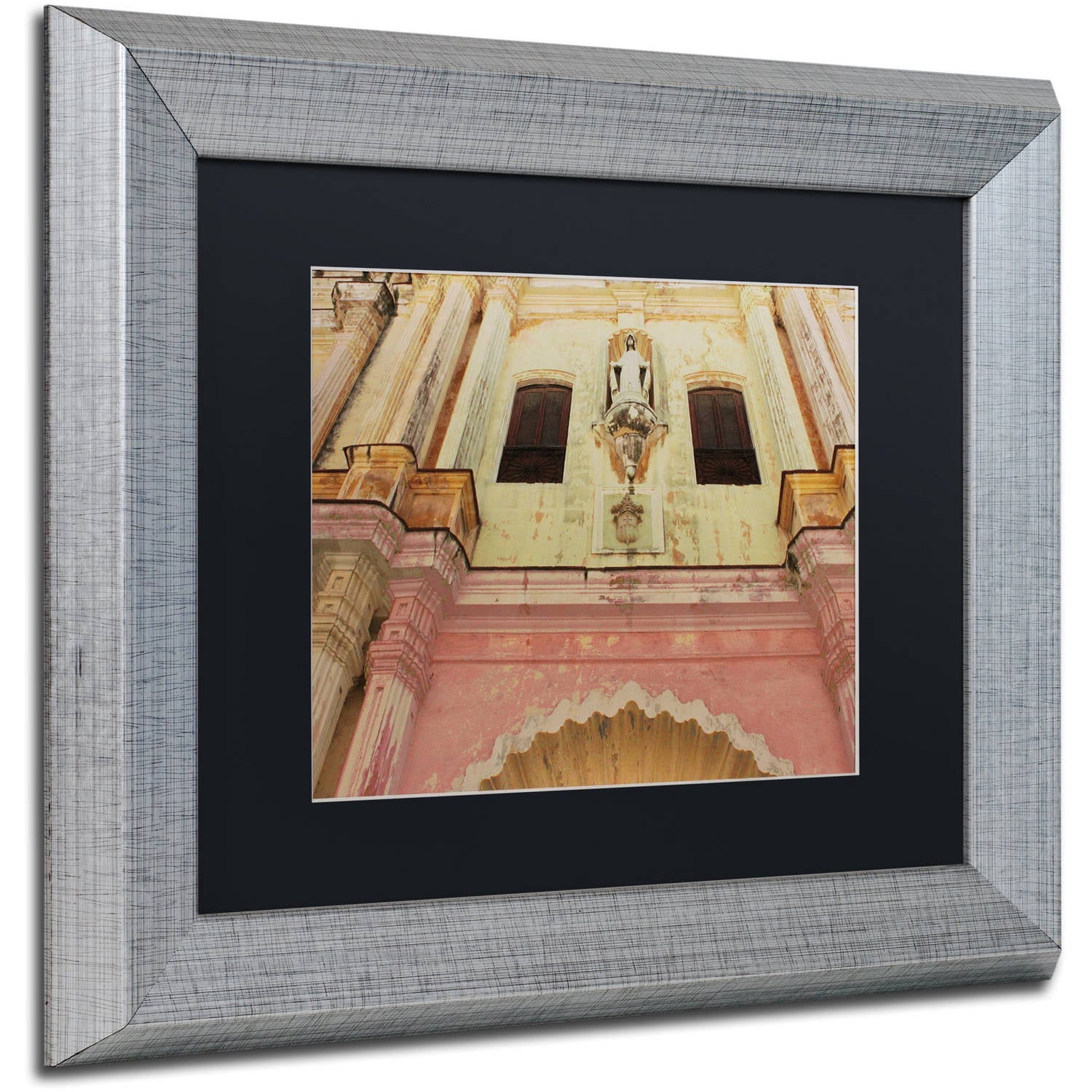 Trademark Fine Art 'Church in Havana' Canvas Art by Masters Fine Art, Black Matte, Silver Frame