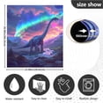 thumbnail image 3 of Dinosaur in Beautiful Sky Dishwasher Magnetic Refrigerator Magnet Cover Kitchen Art Panel Decal Sticker Home Decorative 23"x26", 3 of 6