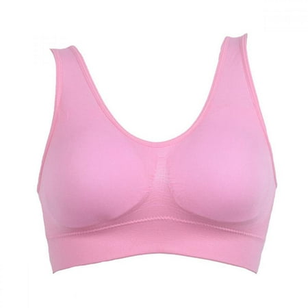 

sports bras for women padded essential Women s Support Racerback Seamless Side Buckle Sports Bras Yoga Lingerie Underwear Without Steel Rings Yoga Vest Workout Gym Activewear Bra pink