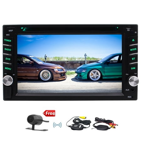 Eincar Car Stereo System With 6.2 Inch HD Touch Screen Double Din GPS Navigation In Dash Car DVD Player With Bluetooth USB/SD Support FM/AM Radio Receiver AUX Input Subwoofer Free Backup