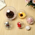 thumbnail image 4 of Mikilon Christmas Tree Decorations, Christmas Decorations Ball Transparent Can Open Christmas Clear Ornament 5Pcs, clear, 4 of 6