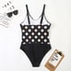 thumbnail image 5 of Punto de onda de bikini sexy de una pieza para mujer con almohadilla en el pecho sin aros Fridja  nalpqowj24463, 5 of 9