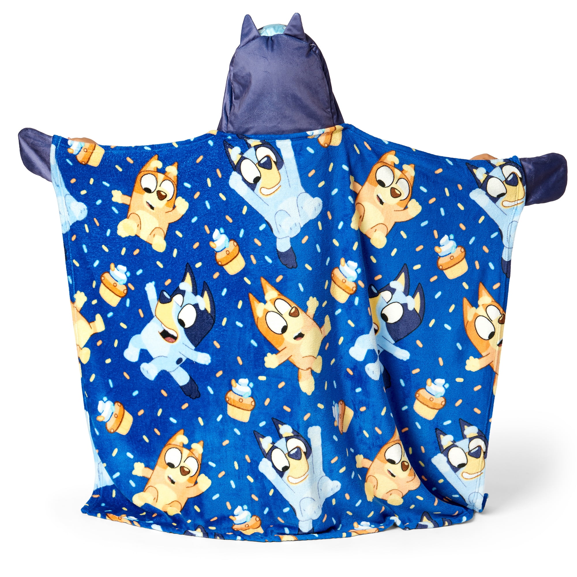 Bluey Bouncy About Hooded 3D Sculpted Hood Silk Touch Throw Blanket 40X50 Inches
