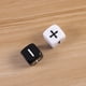 thumbnail image 3 of Dados de 6 caras en blanco y negro, signo menos, signo más, dados para contar dados para fiesta, accesorios de juego de Bar (blanco y negro), 6 uds., 3 of 7