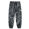 thumbnail image 3 of Cargo Pants Men Work Camouflage Work Pants Cargo Nine Tenths Length Big Tall Casual Lightweight Spring Fall CE2 XXL, 3 of 5