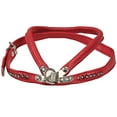 thumbnail image 2 of PU Leather Dog Harness with Rhinestones Medium. 15"-17" Chest Circumference Red, 2 of 2