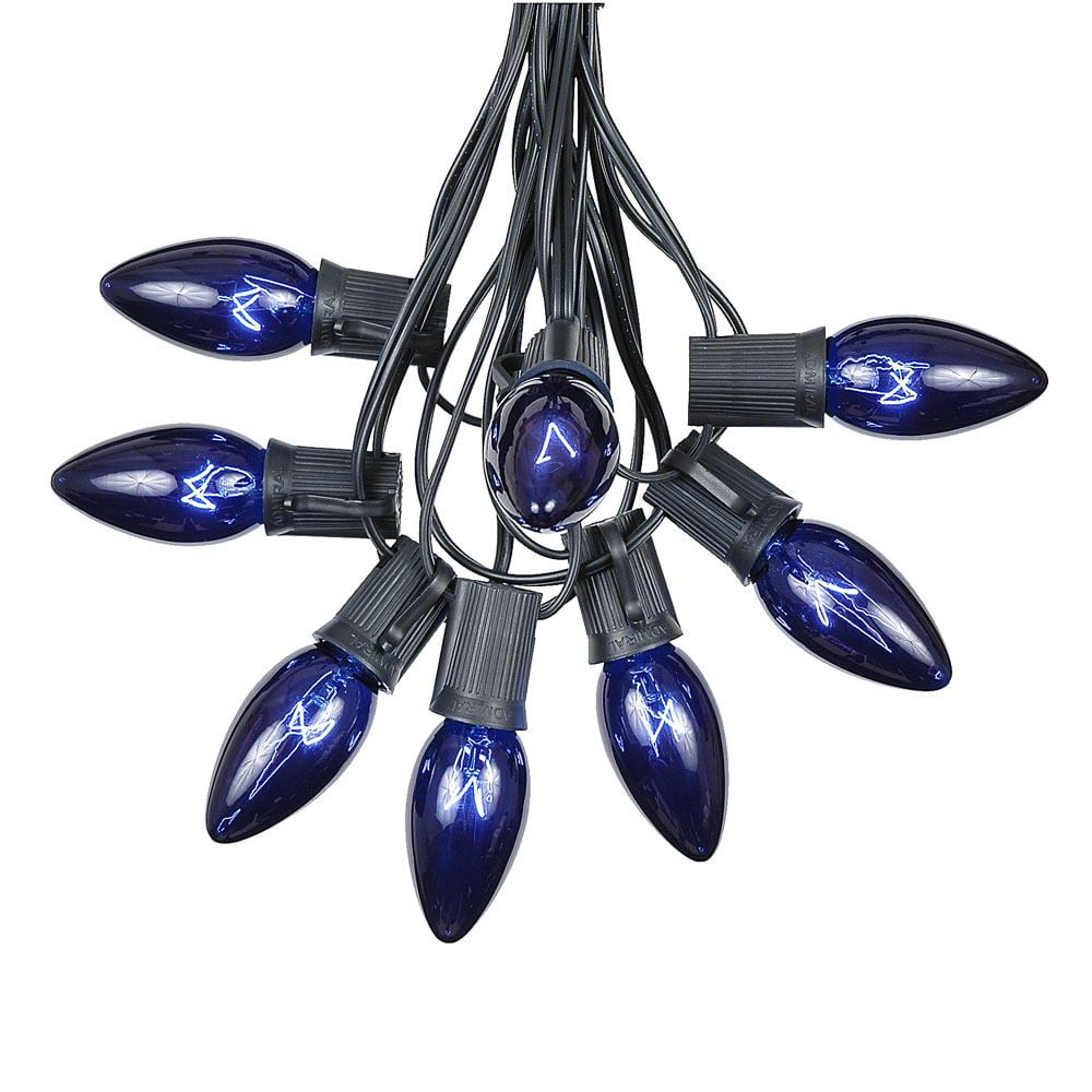 C9 Blue Christmas String Light Set Outdoor Christmas Light String