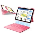 thumbnail image 1 of Funda con teclado ESR para iPad de 11 pulgadas de décima generación con panel táctil, color rosa, 1 of 9