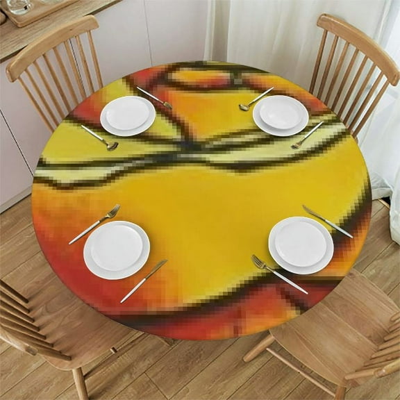 BANET Mexican Oilcloth Tablecloth - Tablecloths | Outdoor Tablecloth | Tablecloth | Waterproof | Hules Round 31"-35
