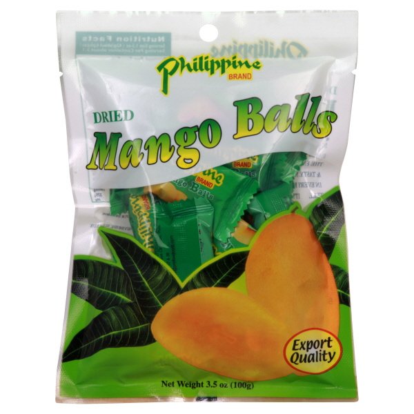 Philippine Brand Dried Mango Balls, 3.5 oz