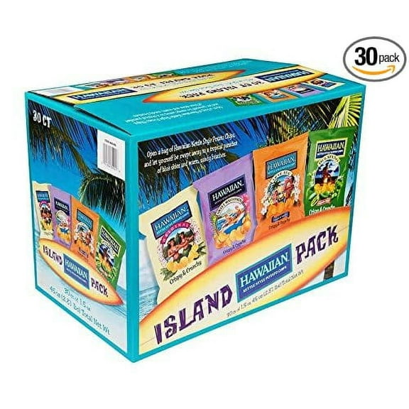 Bilot Hawaiian Potato Chips, Island Pack, Variety Pack, 1.5 oz, 30 ct