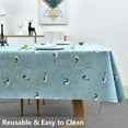 thumbnail image 6 of Heavy Duty Vinyl Table Cloth for Kitchen Dining Table Wipeable PVC Tablecloth for Rectangle Table (60'''' x 84'''', Green Leaves), 6 of 6